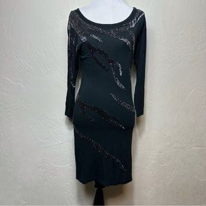 A/X Armani Exchange Beaded Bodycon Dress Small!